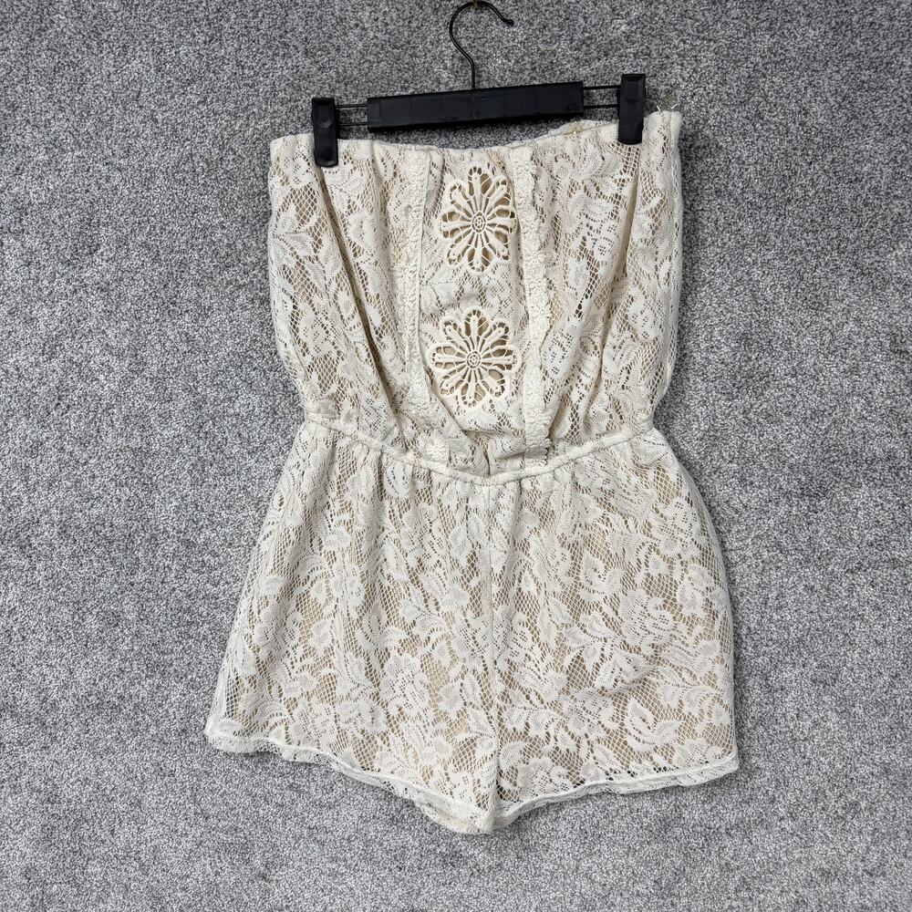 Three Pink Hearts Trixxi Romper L Boho Festival Cottagecore Romantic Coquette